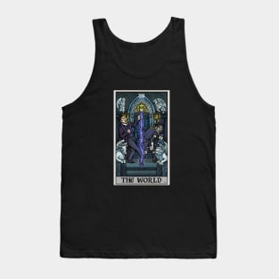 The World Tarot Card Dr Jekyll and Mr Hyde Halloween Gothic Gift Tank Top